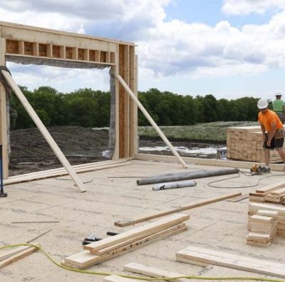 framing package on new home construction